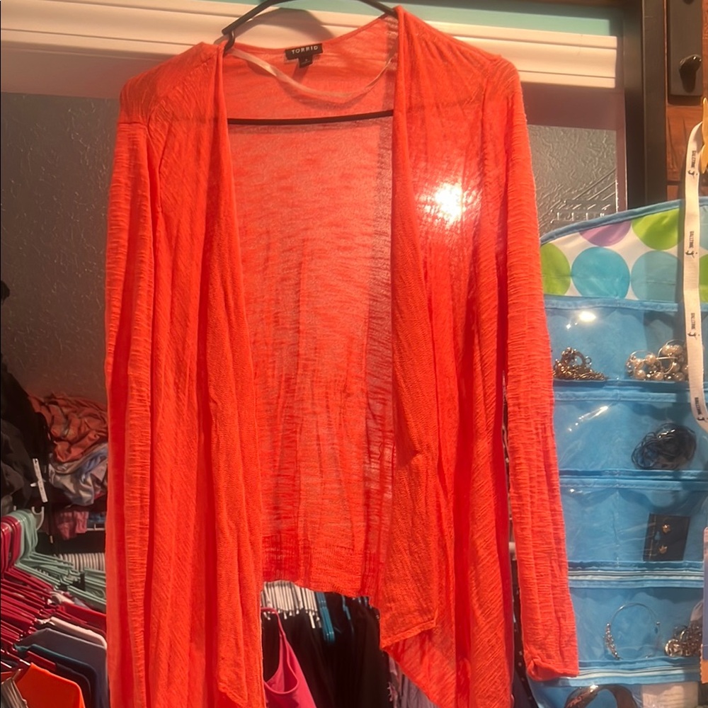 Torrid Bright Orange Women's Cardigan